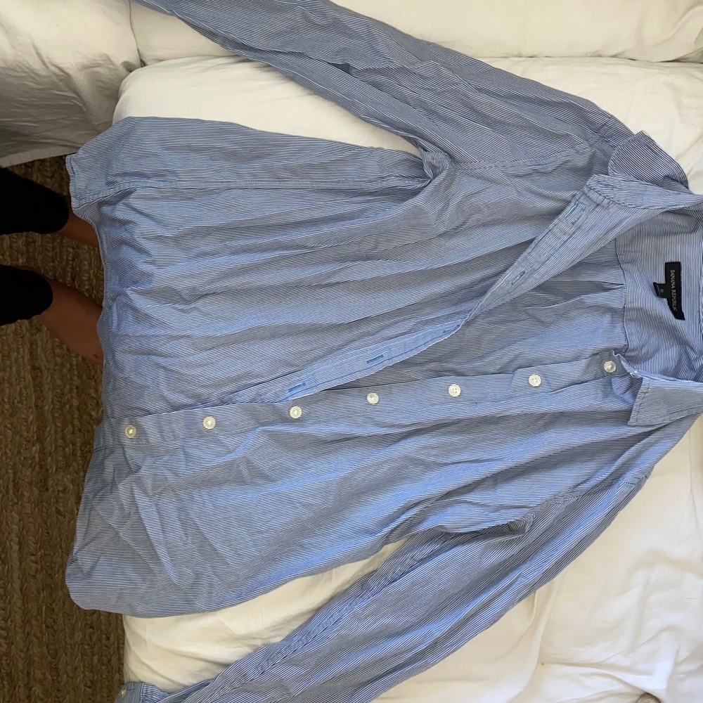 Blue striped shirt
